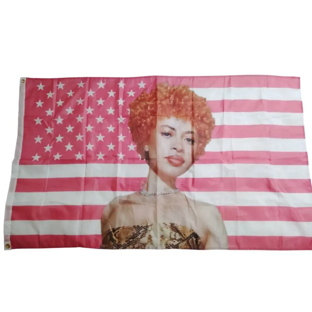 Ice Spice 3x5ft Pink American Tapestry Flag, Outdoor / Room & Dorm Wall Tapestry
